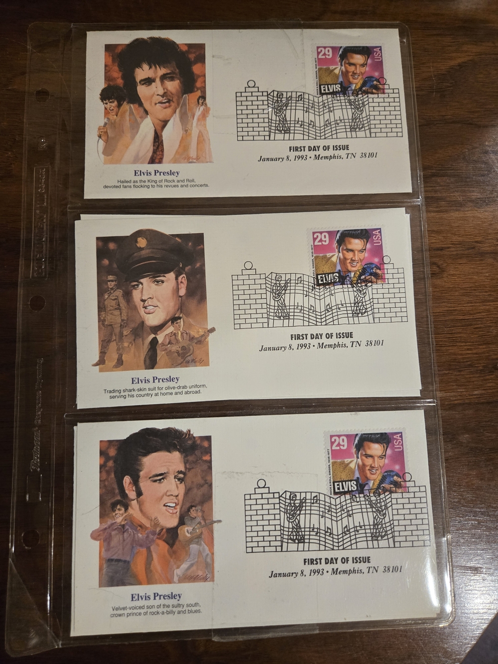 Elvis Presley Commemorative First Day Issue Cover - White